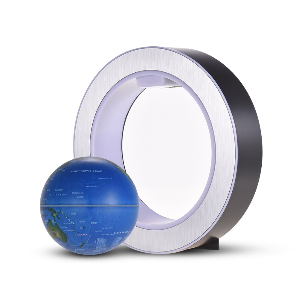 Carte du monde flottante de Globe de terre de lévitation magnétique de 4 pouces avec la Base de forme circulaire légère de couleur LED pour le d'enfants de décoration de bureau