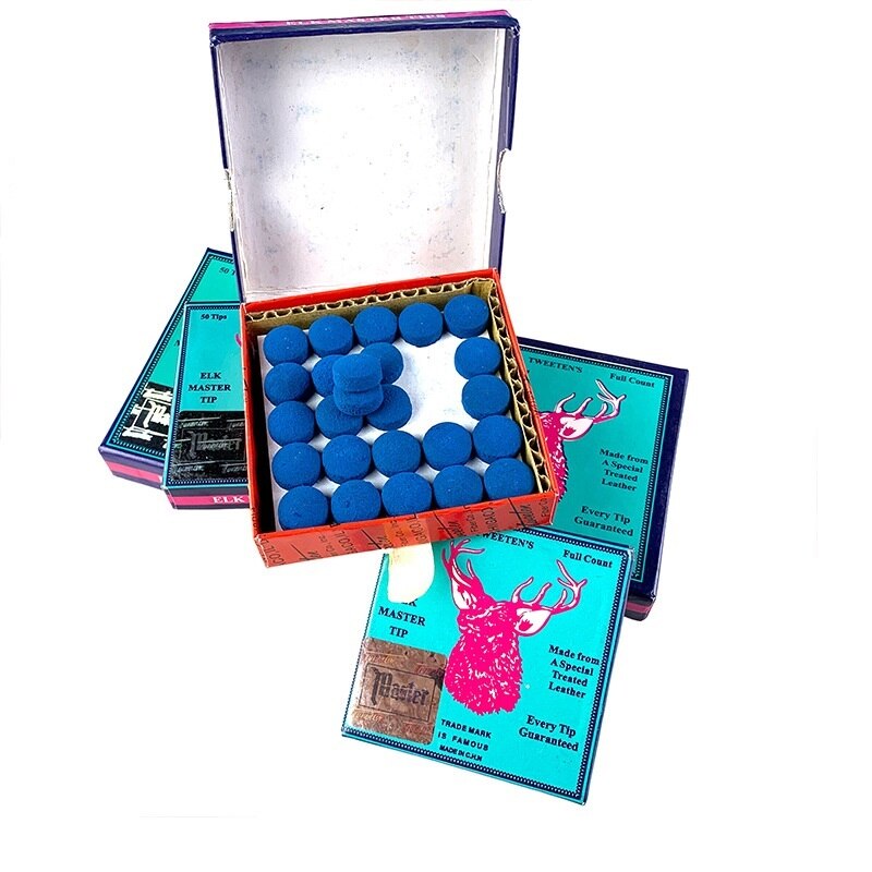 50 Stks/partij 9/10/11/12/13Mm Blauw Biljart Biljartkeu Tips Hardheid In M biljart Snooker Keu Tip Biljartkeu Accessoires