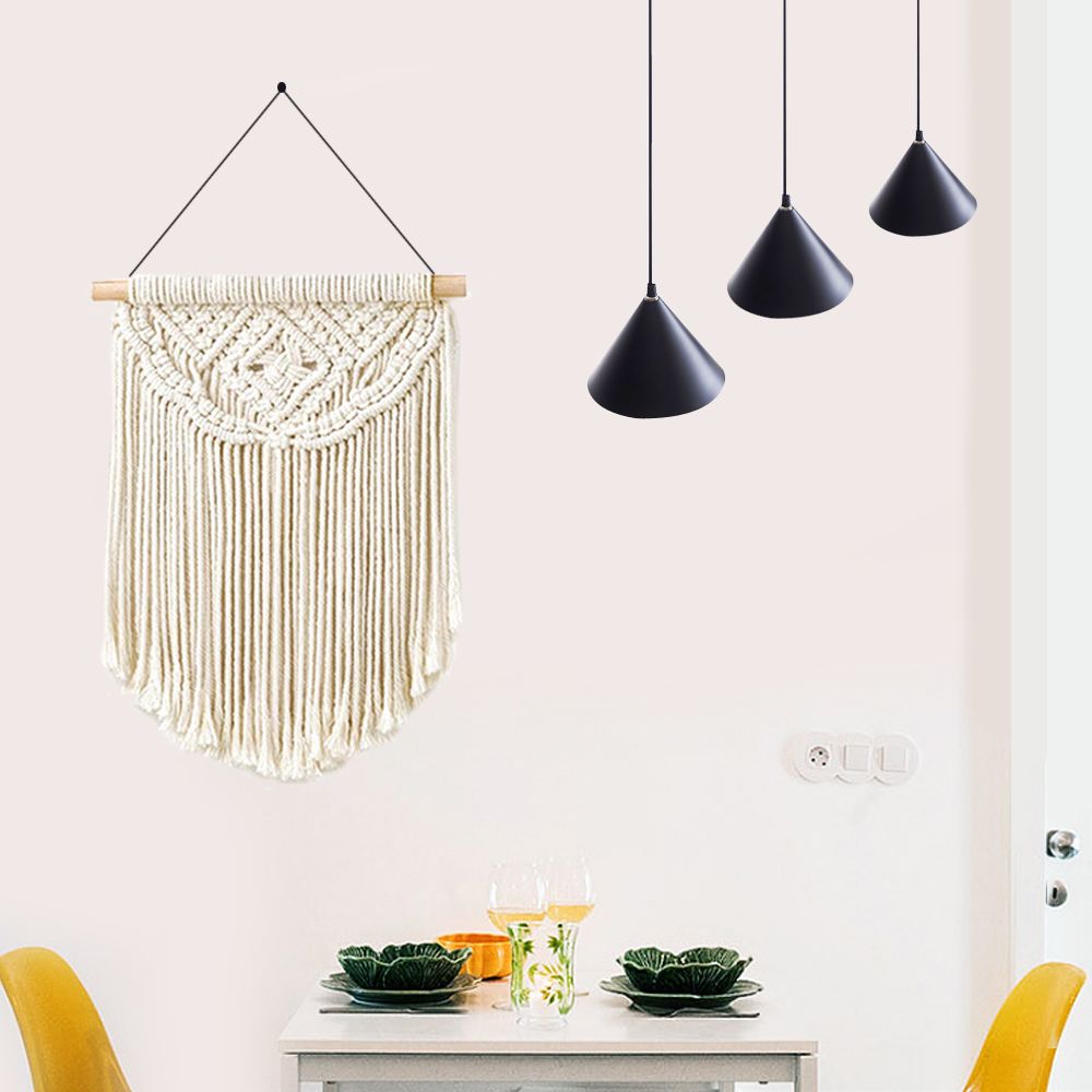 Bohemian Wall Hanging Tapestry Handmade Macrame Knitting Home Decor Apartment Dorm Room Decoration Wall Hanging Tapestry