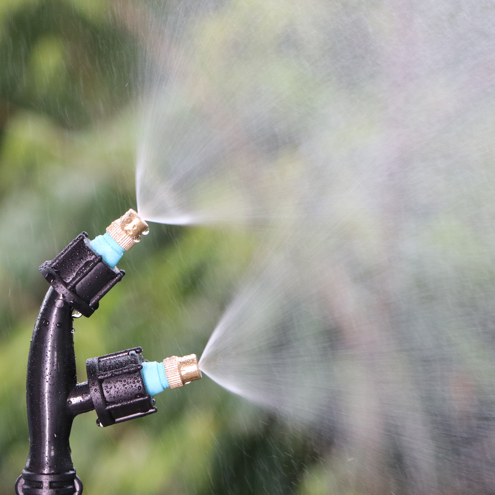 Agricultural Sprayer Nozzles Brass Atomizing Sprinklers Single Double Triple Heads Gardens Lawns Irrigation Spraying Accessories