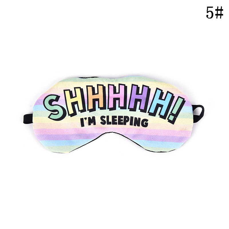 1pcs Lovely Printing Nap Eye Care Shade Blindfold Sleep Mask Eyes Cover Sleeping Cartoon Plush 3D Sleeping Eye Mask: 7