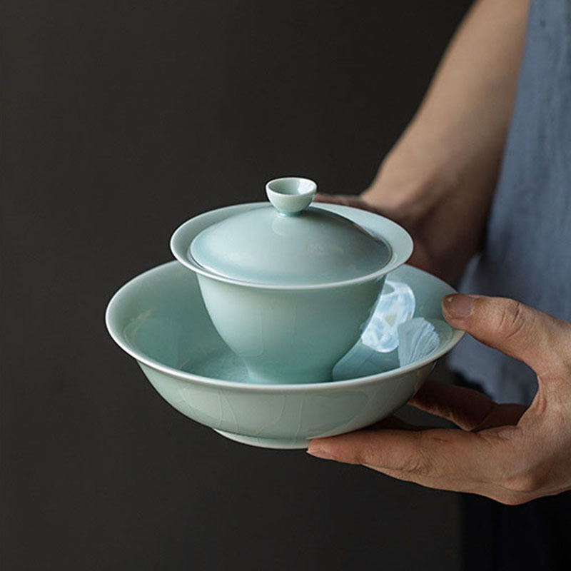 Japanese Hutian Kiln Split Piece Ceramic Pot Bearing Dry Brewing Plate Pot Holding Imitating Song Tea Bearing Kung Fu Teaware