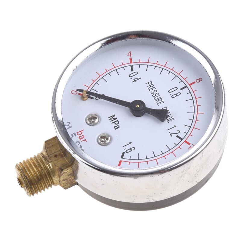 Horizontal/Vertical Pressure Gauge Diaphragm Type Gauge Air Compressor Gauge with Iron/Plastic Shell Gauge