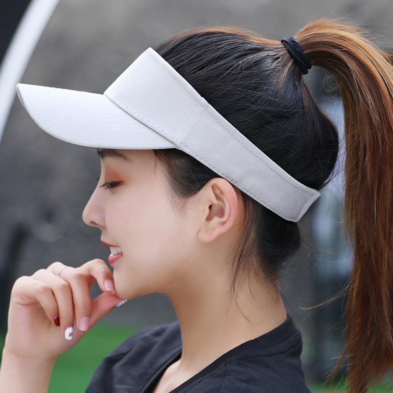 Sombrero para el sol, gorra de béisbol para mujer, gorras blancas de verano a prueba de sol, viseras superiores vacías, gorra de Golf para tenis y deportes al aire libre en la playa