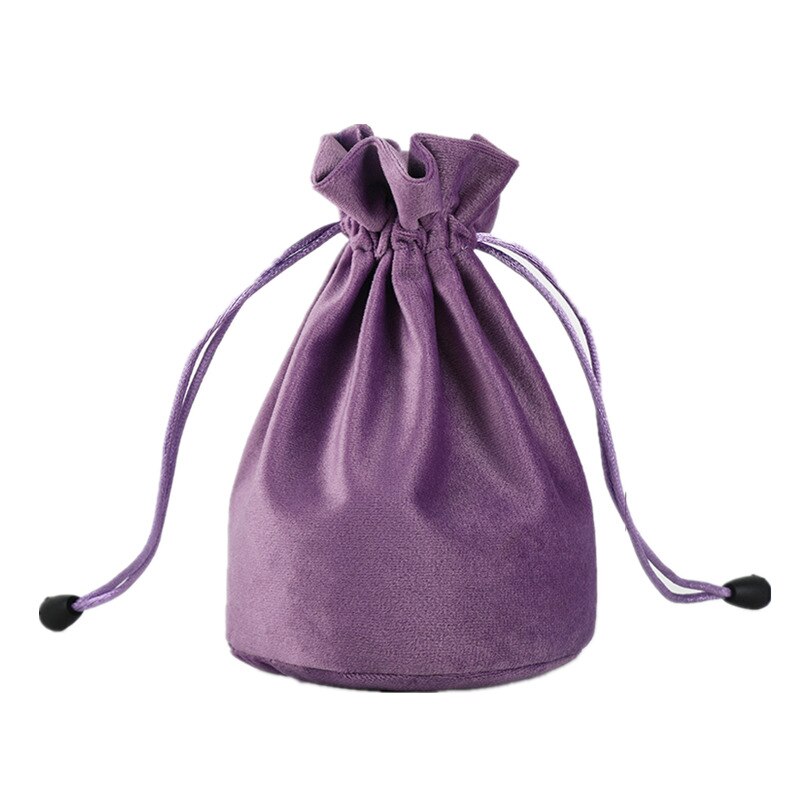 Sieraden Flanel Trekkoord Tassen Ronde Bodem Wedding Party Christmas Pouch Pakket Display 6x1 2/9x1 4/13x1 8/10x34cm: Paars / 13x18cm