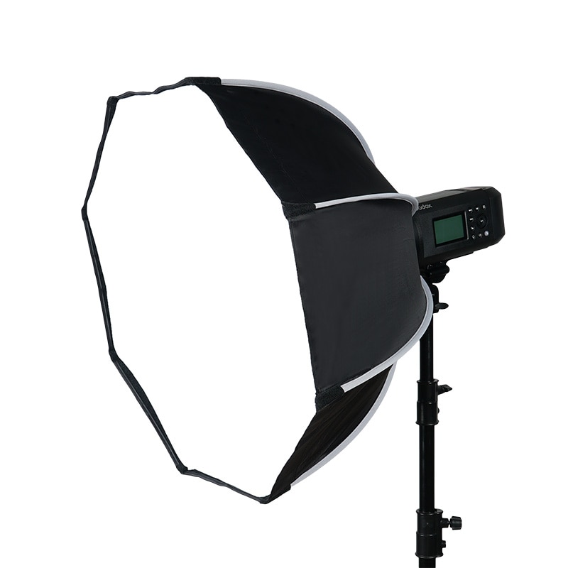 Bowens-paraguas octagonal portátil de 55cm, Softbox para Flash de estudio fotográfico, GODOX DE300 400 SK400 II, fotografía al aire libre