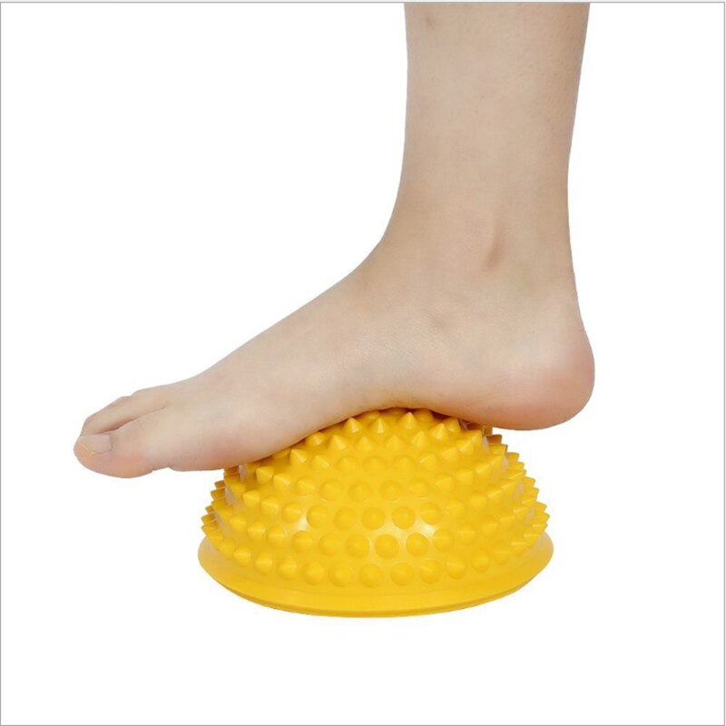 16cm Yoga Ball PVC Inflatable Massage Point Half Fit Ball Balance Trainer Stabilizer GYM Pilates Fitness Balancing Bosu Ball