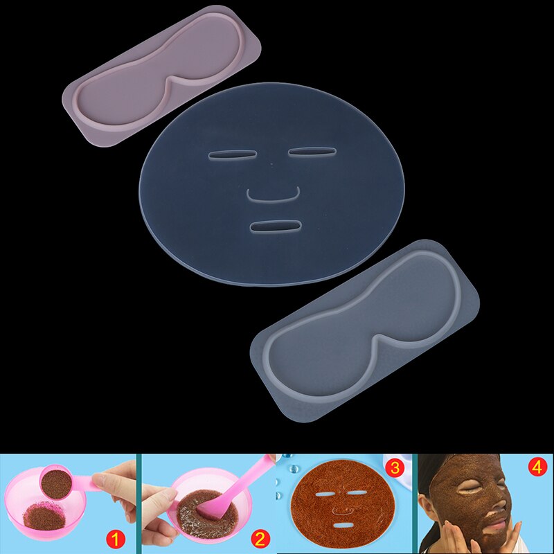 Molde reutilizable de silicona para mascarilla, 3 estilos, máquina para hacer mascarillas de frutas y verduras, máscara clara, bandeja de molde, herramienta de fabricación DIY
