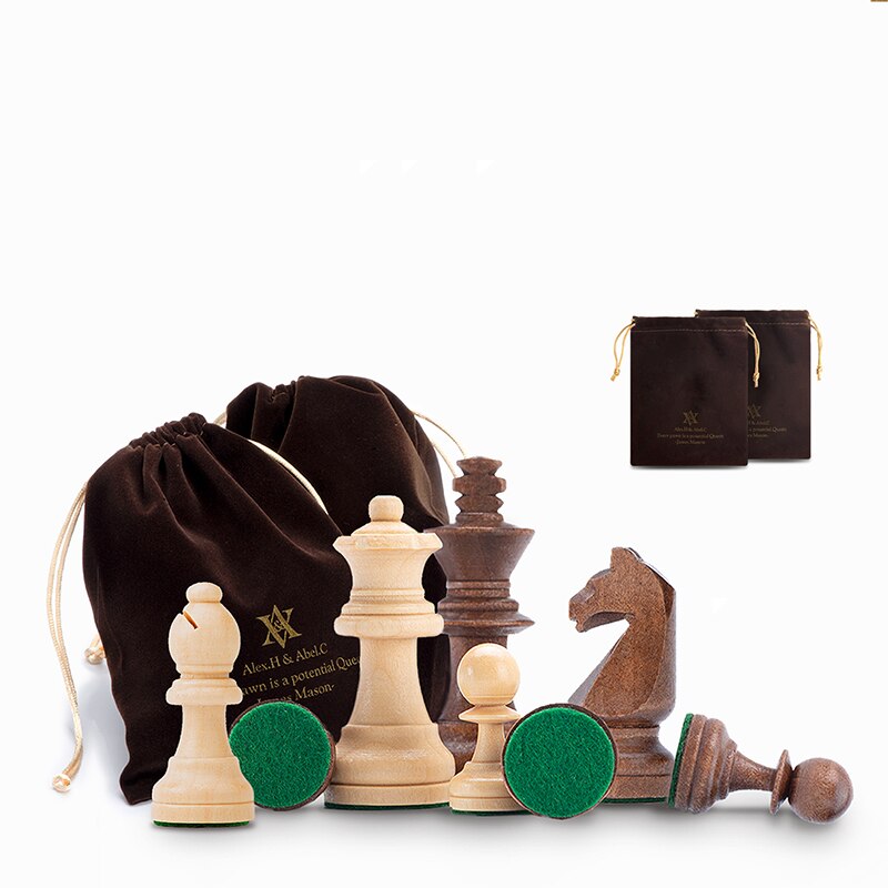 Luxury Chess Set Chess Pieces Wooden Set Magnetic Chess Set Chess Pieces Vintage Games Ajedrez Children Adult Games