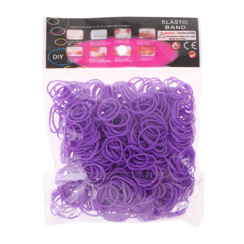 600Pcs Rainbow Mega Refill Elastiekjes Diy Armbanden Bands Party Favor Art Ambachten Voor Meisjes: 6