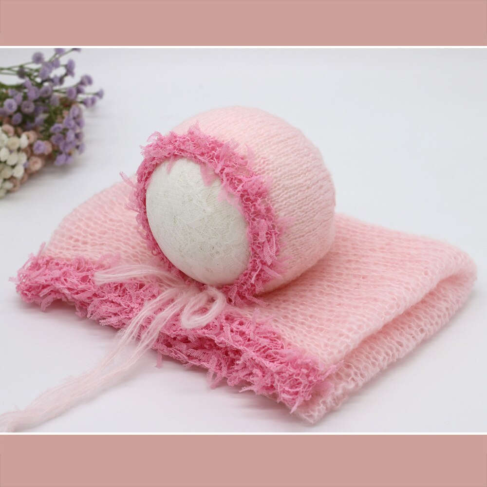 Ropa de fotografía para niños y recién nacidos, gorro de envoltura de encaje, accesorios de fotografía para sesión de estudio, accesorios de ropa: 7