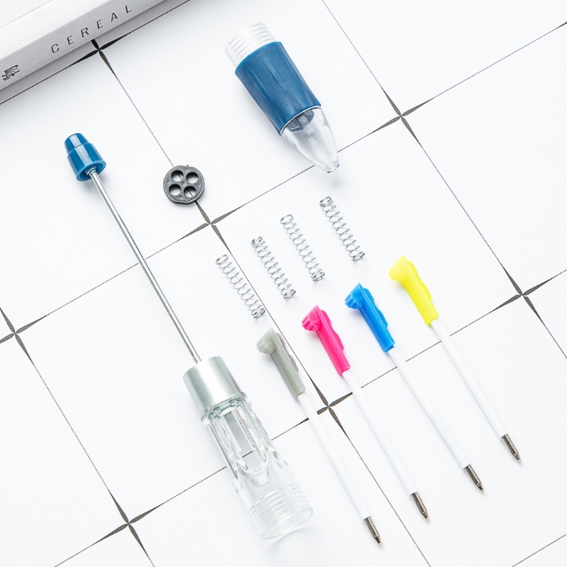 Stylo à bille multicolore perlé, 4 couleurs en 1, pointe 1.0MM, lisse pour écrire, pour étudiant, enseignant, marquage, 10