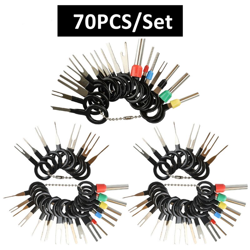 Terminal Removal Tool Kit Ejector Kit Wire Terminal Removal Tool Car Electrical Wiring Crimp Connector Pin Kit