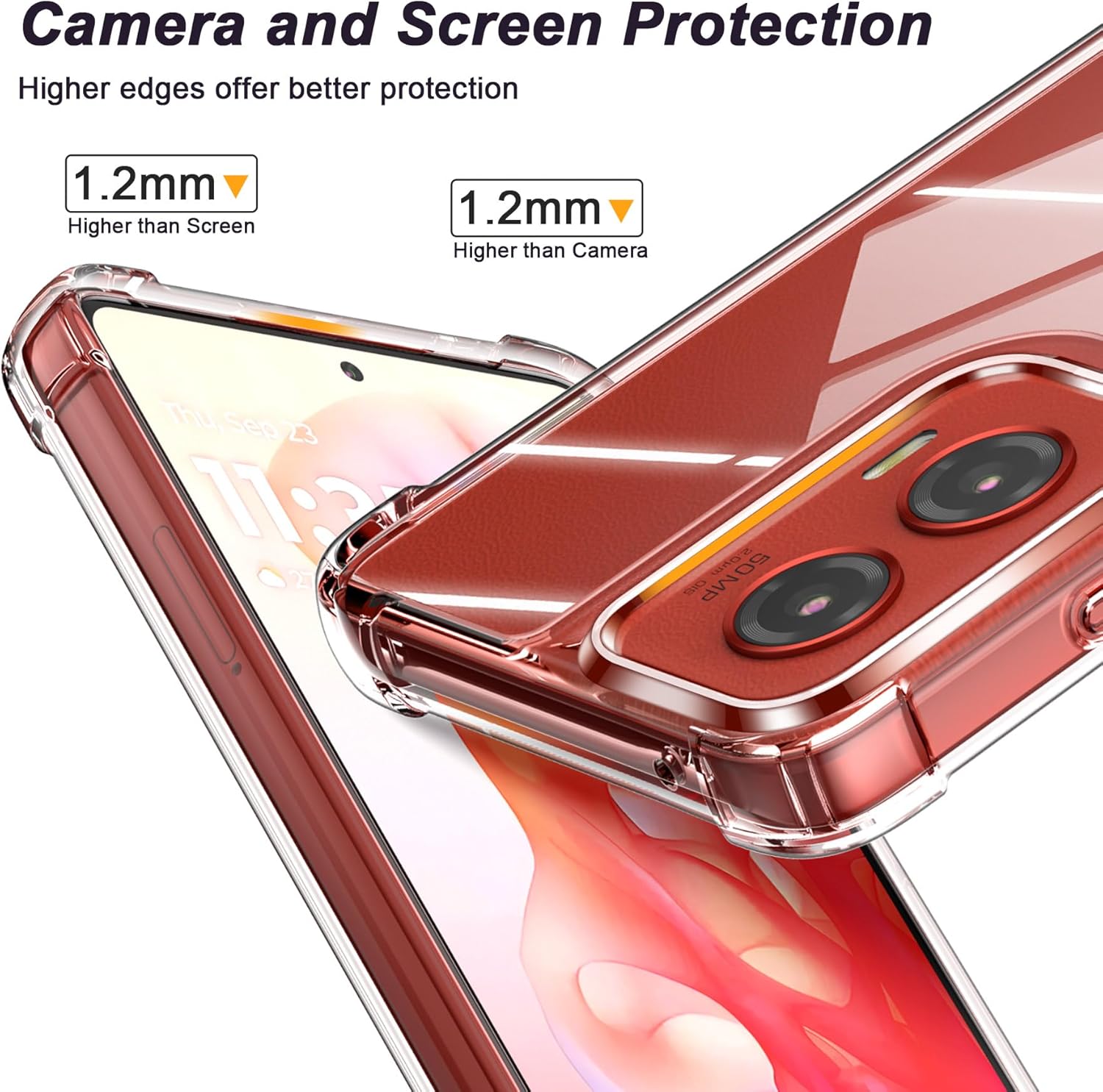 Capa protetora de tpu com airbag à prova de choque para motorola moto gg stylus power 5g g play.