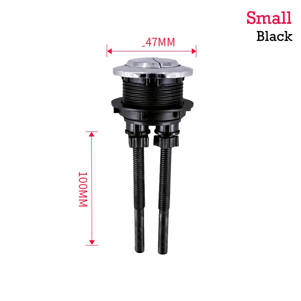 Universele Wc Knop Cover Past 38/48/58Mm Gat Closestool Ronde Dual Druk Tank Accessoires Push Schakelaar Waterbesparende staaf