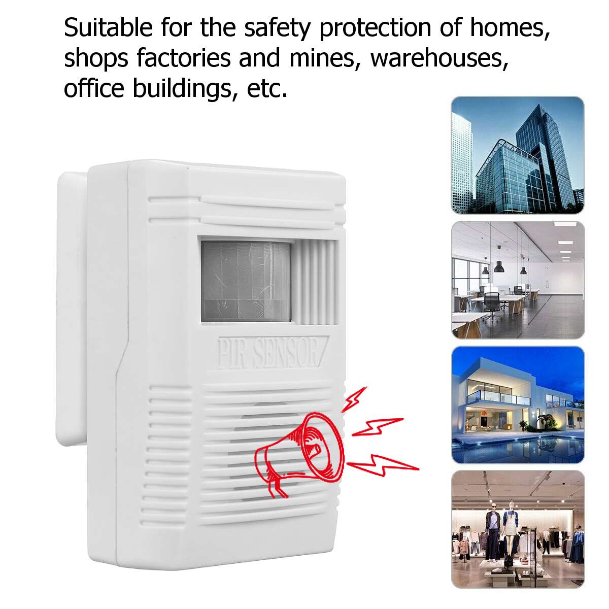 IR Sensor Alarm Security Wireless Home Window Door Burglar Infrared Sensor for Home Security System Keep Your Family Safety
