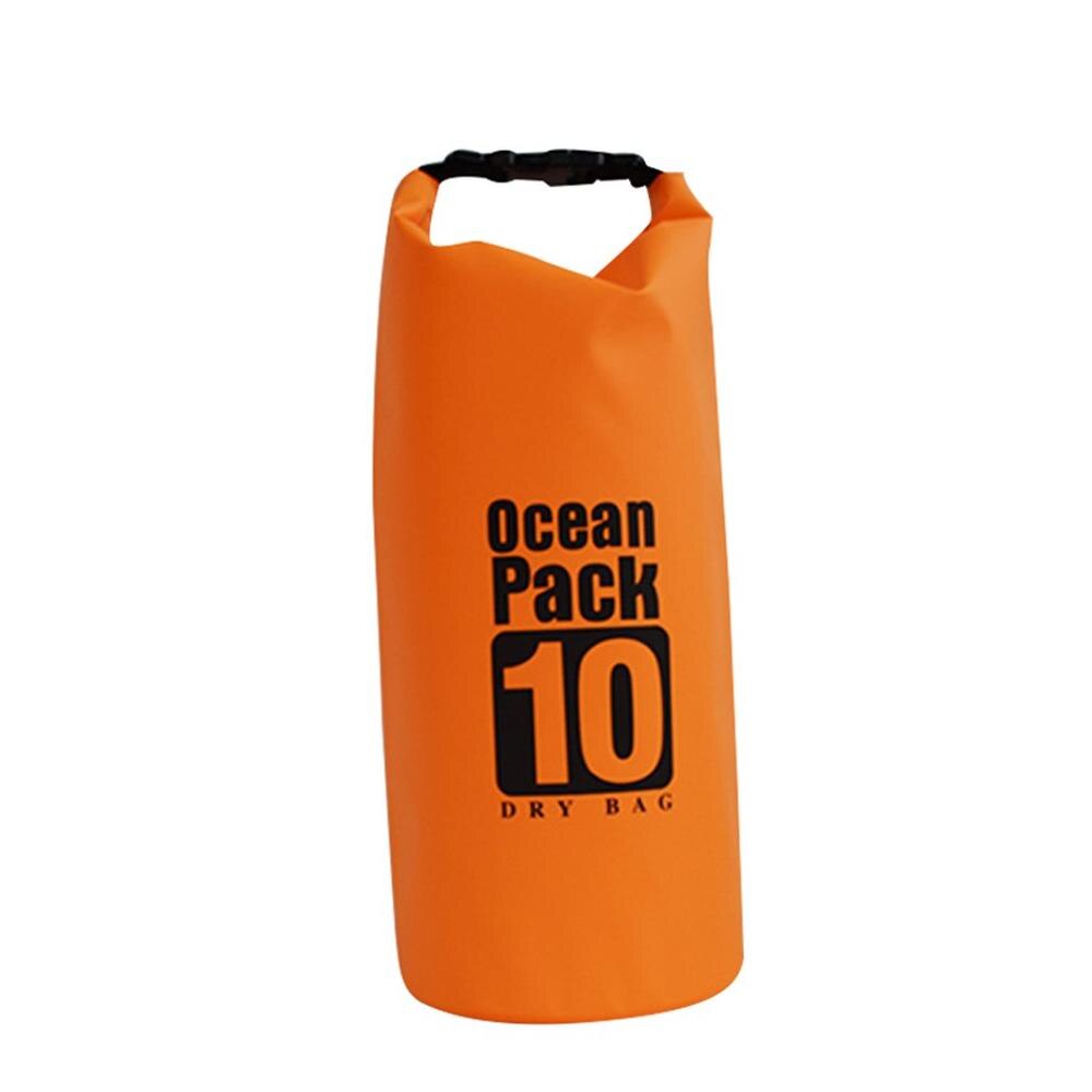 Waterdichte Sport Dry Bag Roll Top Afneembare Schouderbanden Opbergtas Kanoën, Strand, Kamperen En Vissen 10L: orange