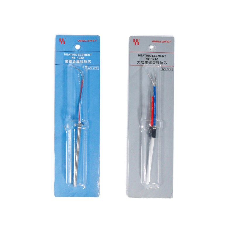 Calentador de hierro para soldar YIHUA 853AAA 995D 853D 936 8786D, estaciones de soldadura para retrabajo 40W 45W 60W, núcleo de Metal de cerámica, elementos de calefacción