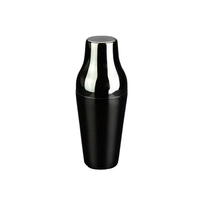 Cocktail Shaker Stainless Steel Two-Section Bar Wine Drink Blender Bar Party Bartender Tools Bar Supplies: black