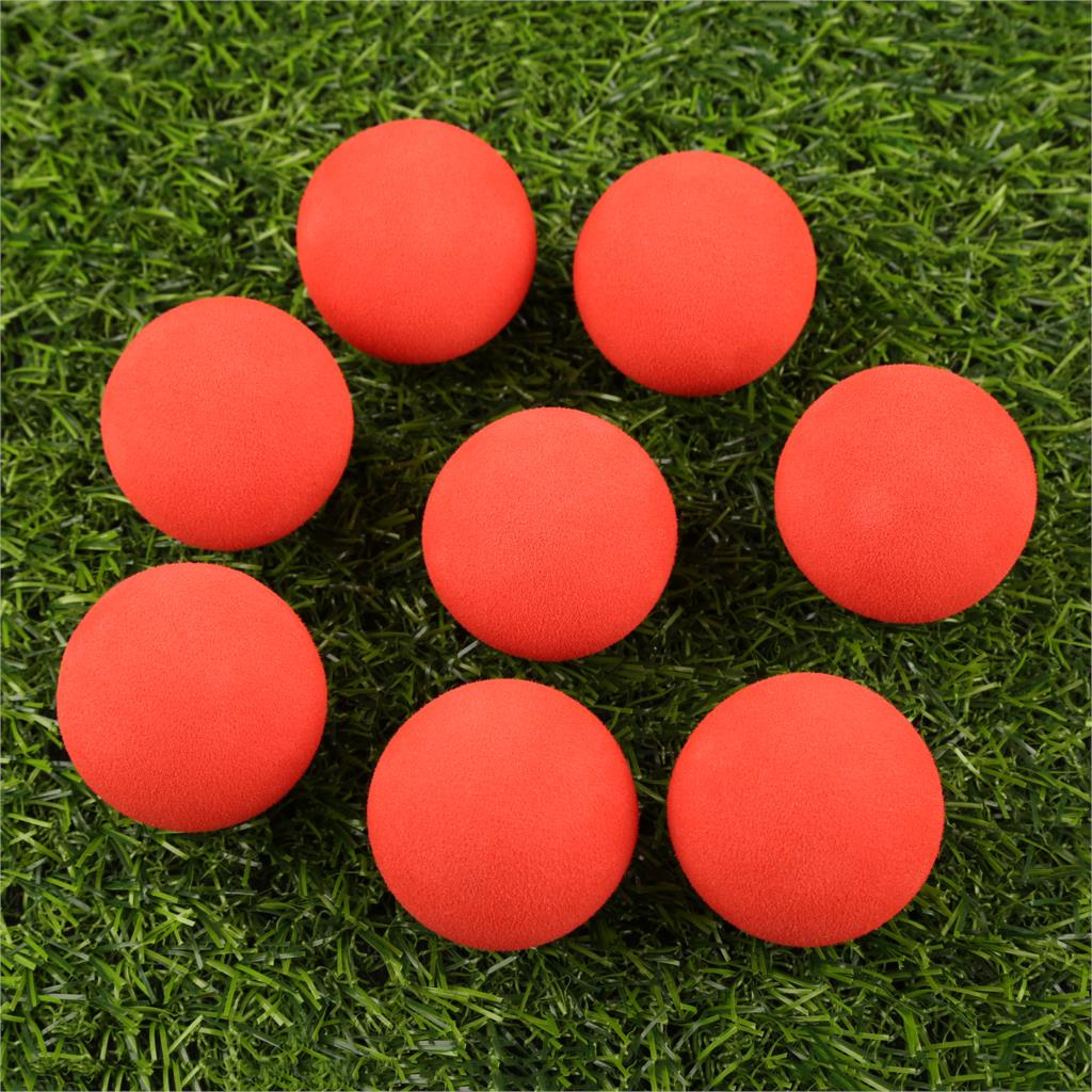 20 stk / taske golfbolde eva skum bløde svampe bolde til golf / tennis træning ensfarvet til udendørs golf træningsbolde: Rød
