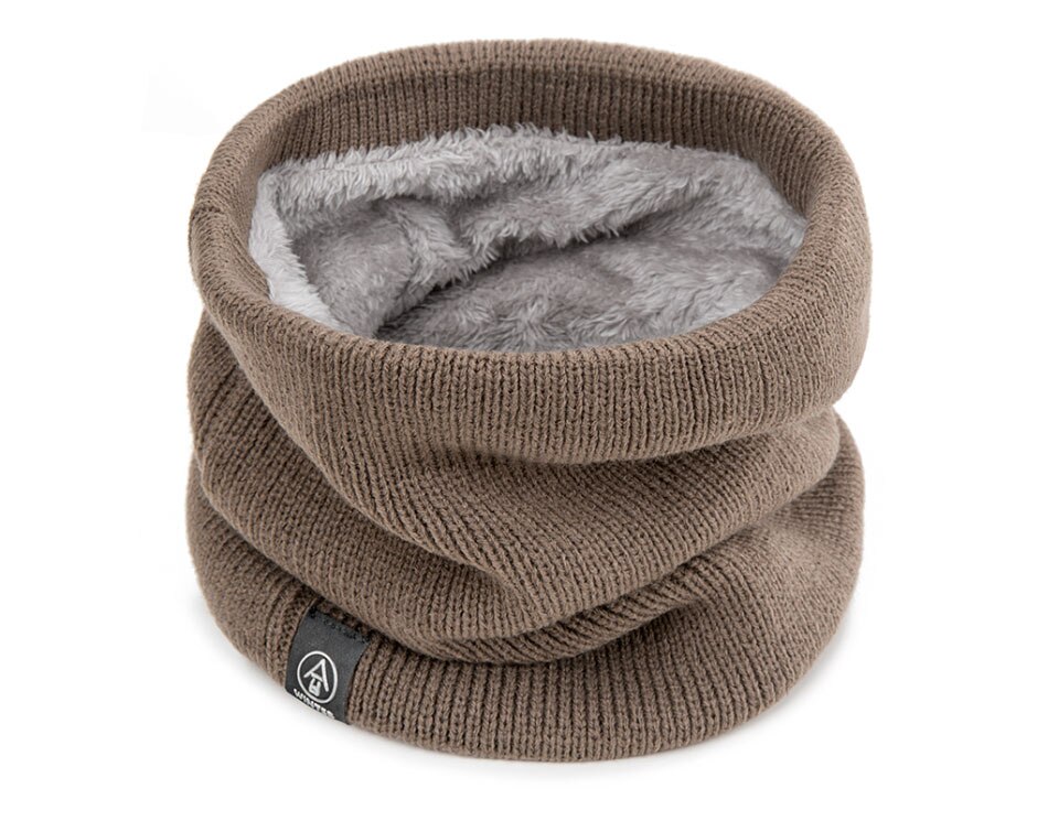 Winter Sjaals Baby Kinderen Jongen Meisje Katoenen Sjaal Mannen Vrouwen Unisex Gebreide Herfst Warm Sjaals Dikker Wol Plus Fluwelen: khaki