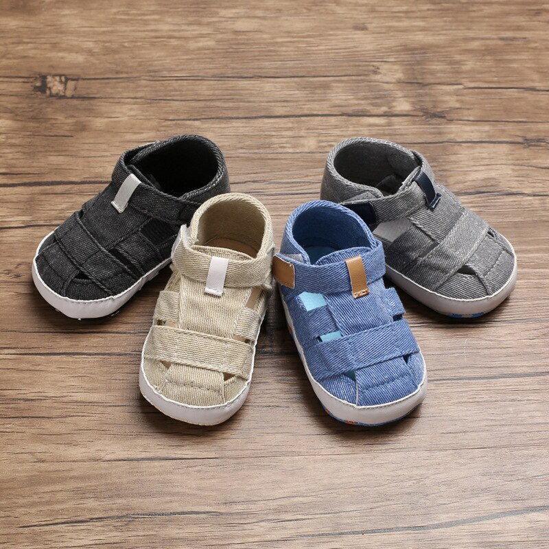 freundlicher Neugeborenen Baby Jungen Sommer Weiche Krippe Schuhe Erste Wanderer Anti Unterhose Sandalen Schuh