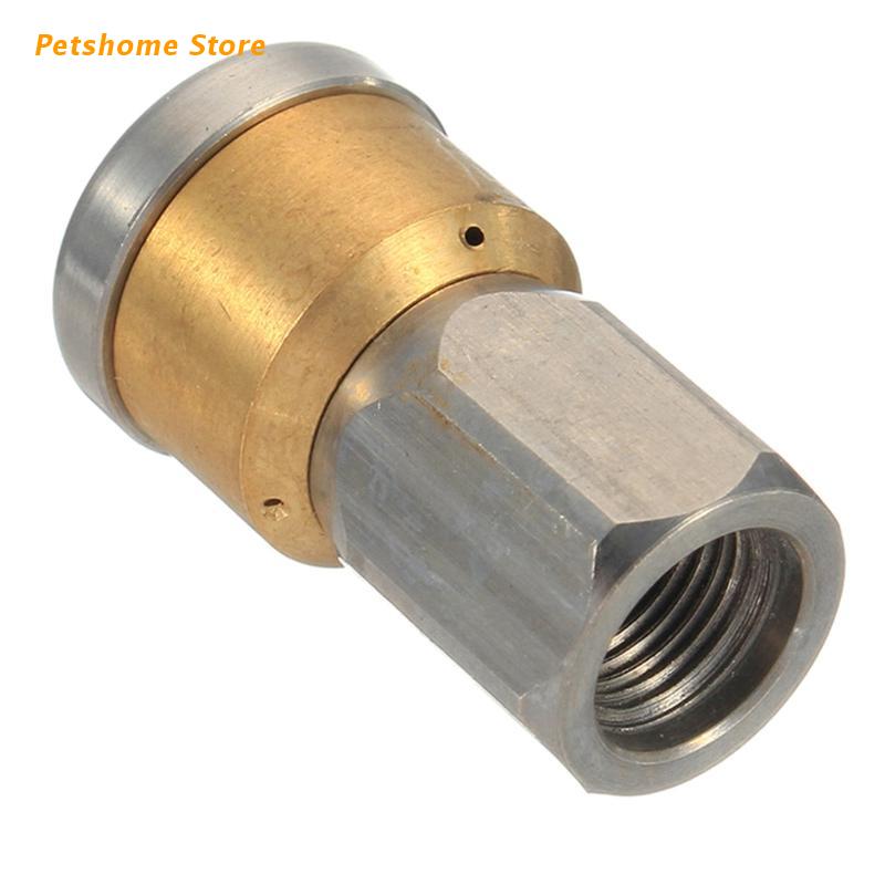 Stainless Steel Pressure Washer Jet Nozzle Bsp Female Rotary Sewer Cleaning Nozzle Pipe Drain Wash Head Tools: 2