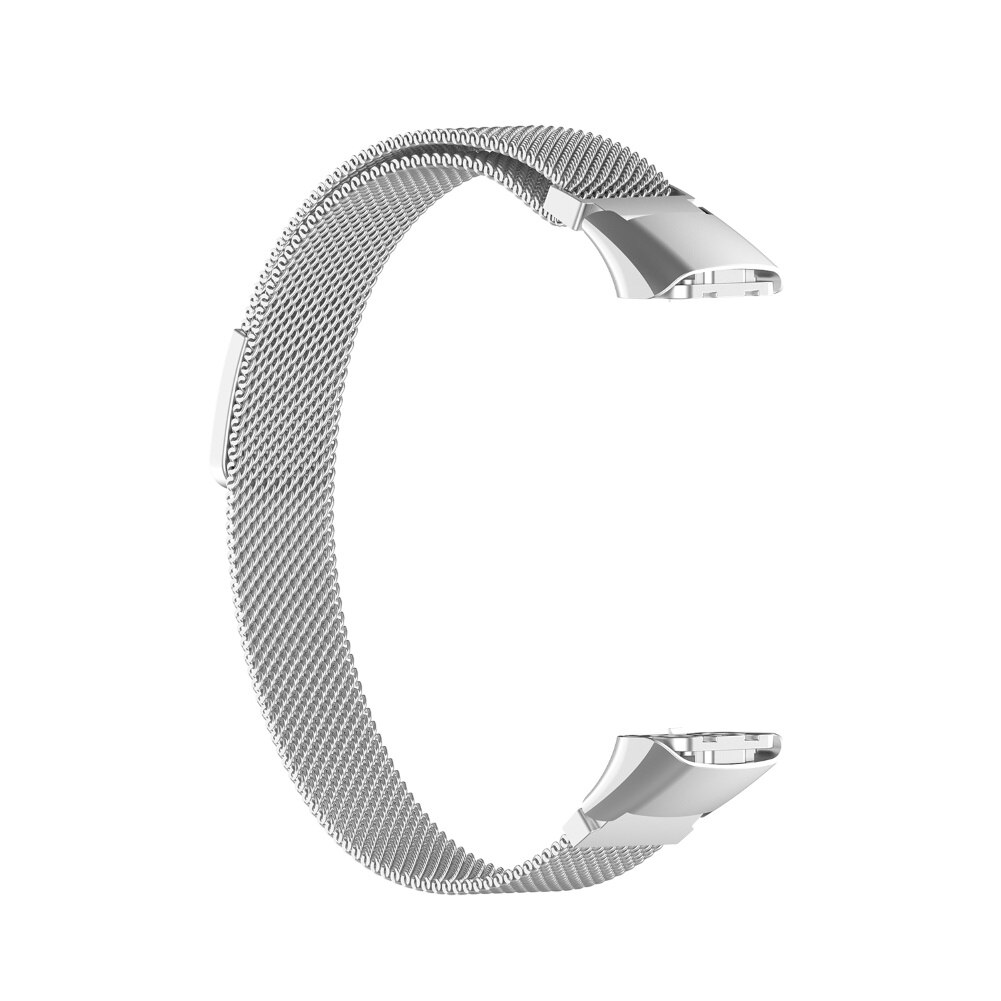 Substituição de aço inoxidável pulseira de pulso para samsung galaxy fit SM-R370: Prata