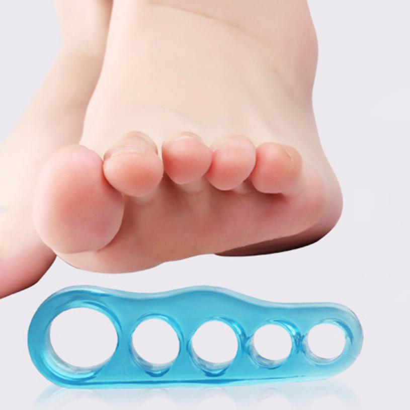 1 Pair orthopedic toe separators Silicone Yoga Holes Toe Stretchers Pain Relief for Bunion Gel Toe Separator 5 sizes 2U1218