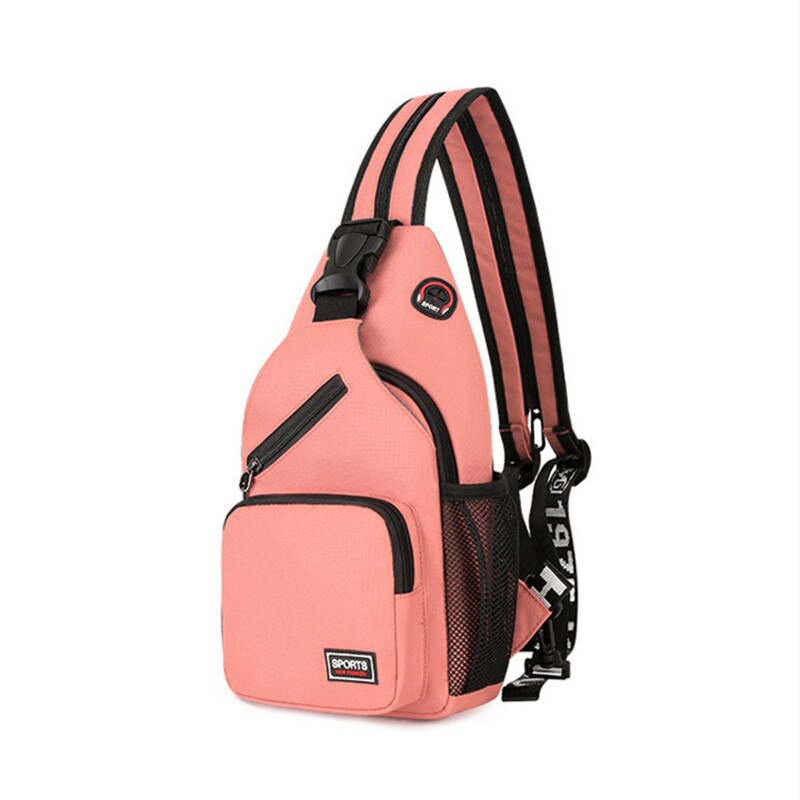 Fengdong Geel Kleine Crossbody Tassen Voor Vrouwen Messenger Bags Sling Borst Bag Vrouwelijke Mini Reizen Sport Schoudertas Pack: Pink