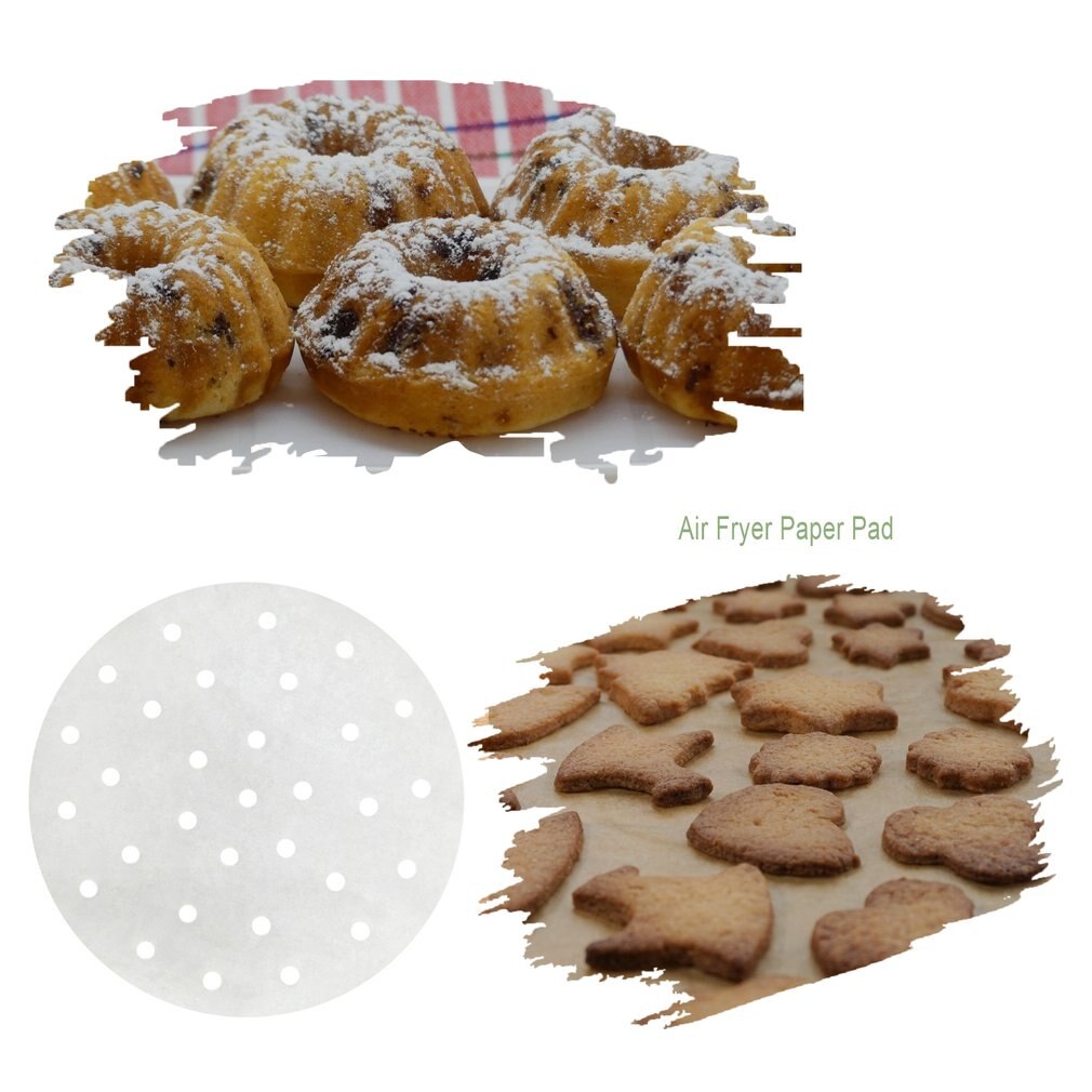 Oil Absorption Paper Silicone Oil Paper Kitchen Steamer Paper Air Fryer Pad Paper Baking Oil Paper Oven Paper