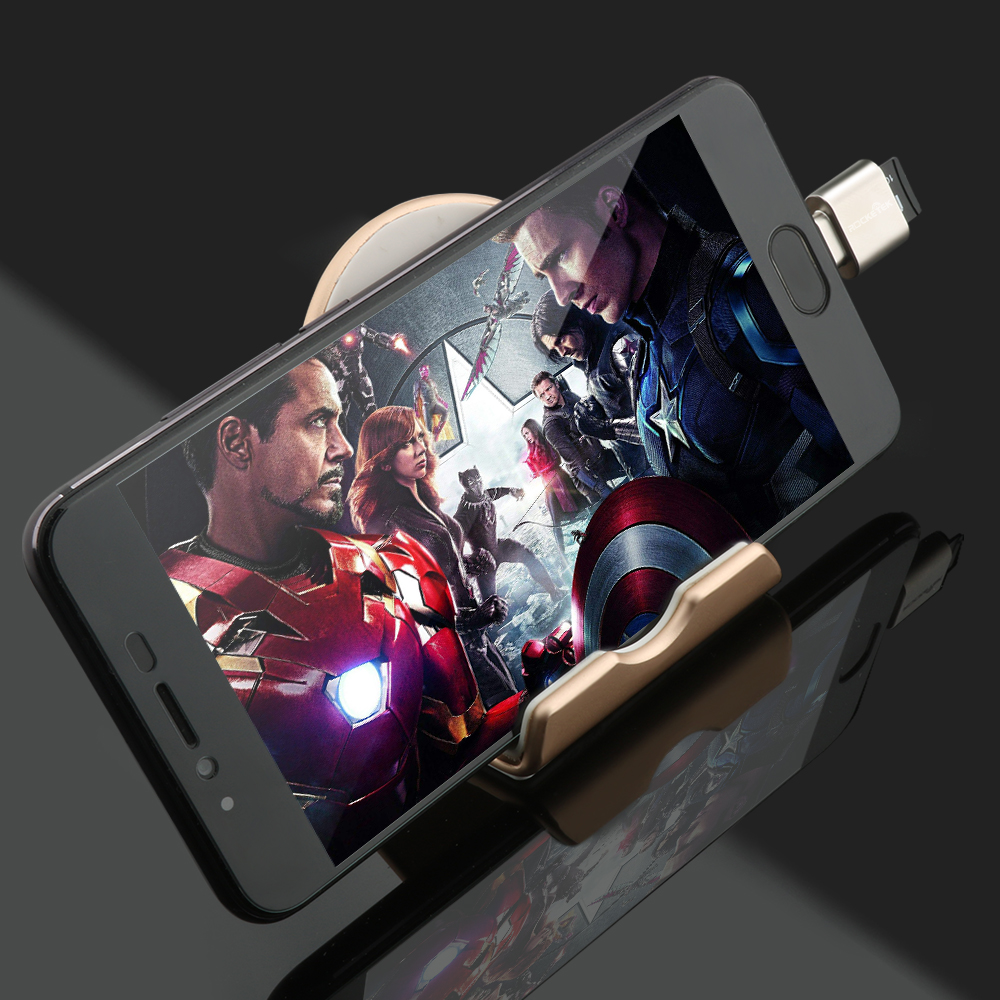 Rocketek micro usb 2.0 typ c otg telefon mini minneskortläsare adapter aluminium kortläsare för micro sd/tf microsd laptop