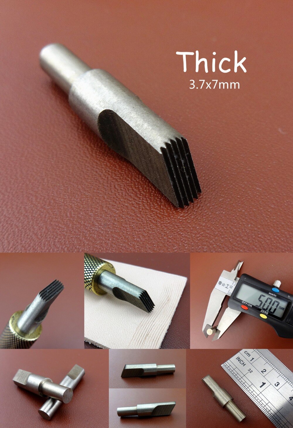 3 Kinds Leather Craft Swivel Carving Knife Cutter Filigree Hair Dotted Line Blade Head Tool - Sewing Stitching Carving Stamping