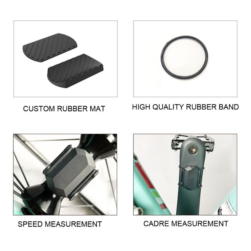 Sensor de cadencia de velocidad de bicicleta ANT y Bluetooth resistente al agua para entrenamiento de ciclismo en carretera
