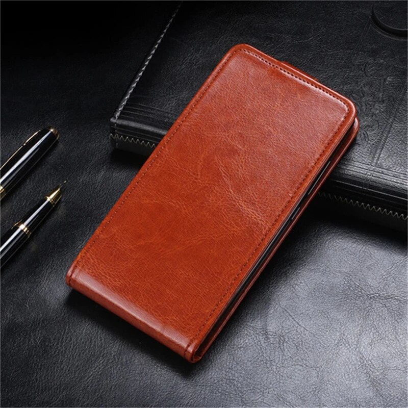 UP Down Case For Vivo Y20S 6.51 inch Phone Bag Holster Vertical Flip PU Leather Cover For Vivo Y20S Cases