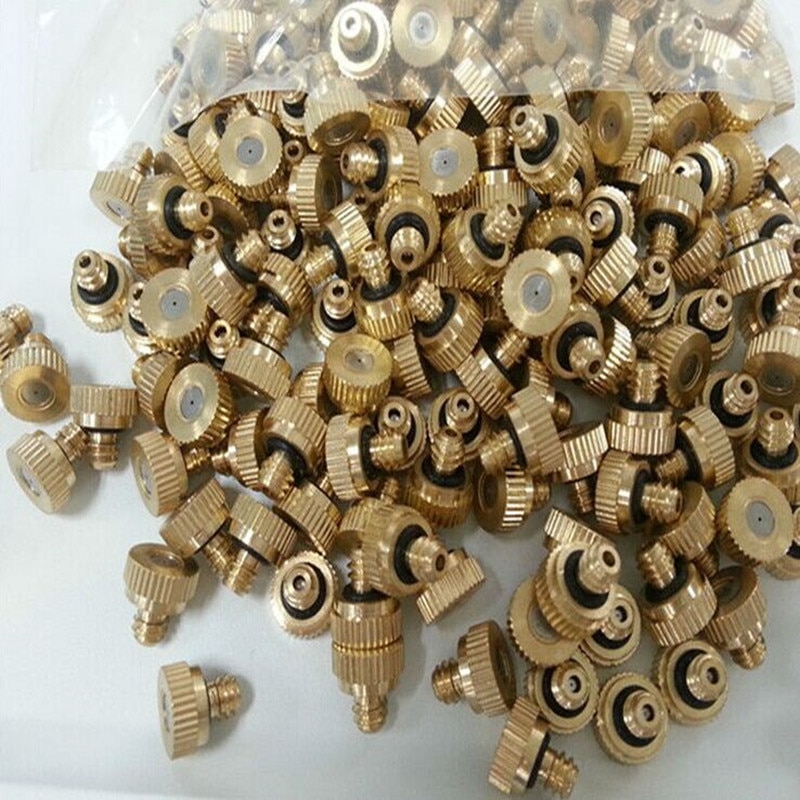 S023 20 stks Messing Verneveling Nozzles voor Koelsysteem 0.2mm-0.5mm 10/24 UNC Tuin