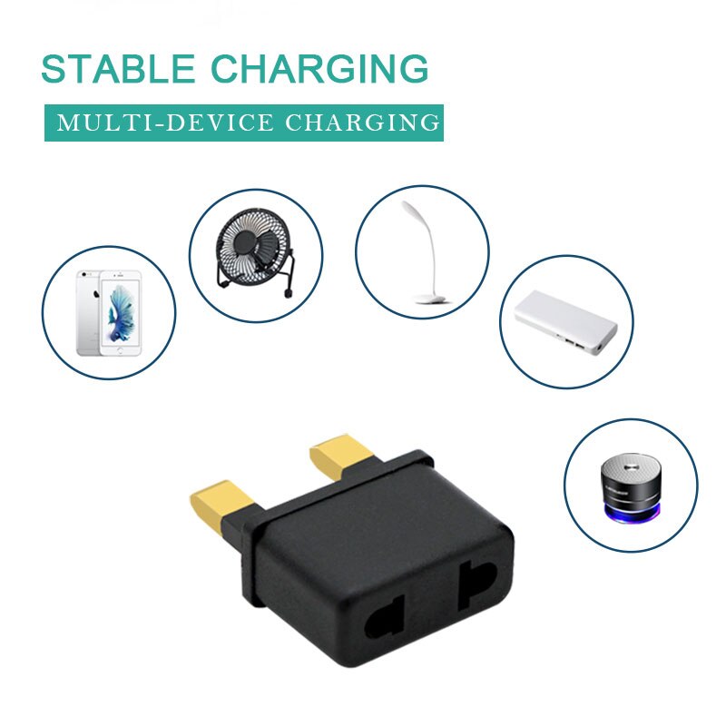 Universal EU US to UK AC Travel Adapter Wall Charger Outlet Adapter Converter 2Socket Input Pin Dubai Singapore Malaysia England