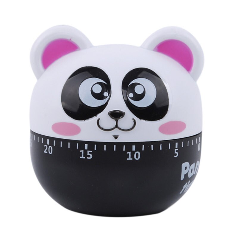 Användbar kristallmekanisk 60 minuters panda timer inga batterier krävs köksredskap