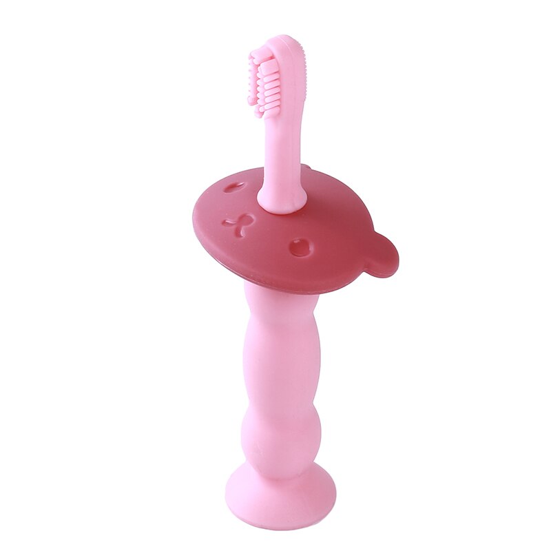Träningstandborste baby barn tandvård munvård tandborste verktyg baby barn tandborste babyartiklar mjuk silikon 1pc fast