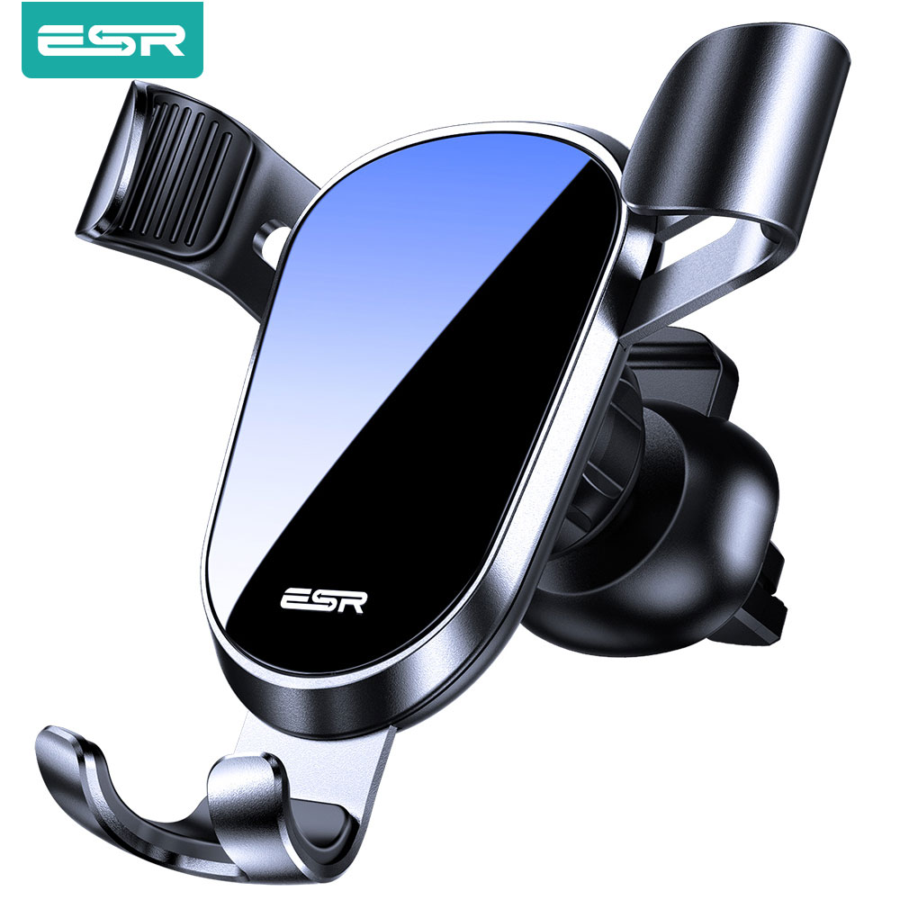 Esr gravity auto telefoonhouder universele mobiele telefoonhouder ondersteuning standaard ventilatierooster gripbeugel auto accessoires interieur montage