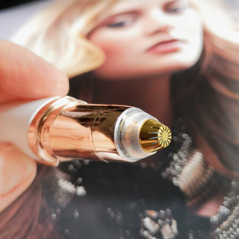 Stylo épilateur à sourcils, batterie, Mini rasoir électrique, Portable, sans douleur, pour le corps, le visage et le rouge à lèvres