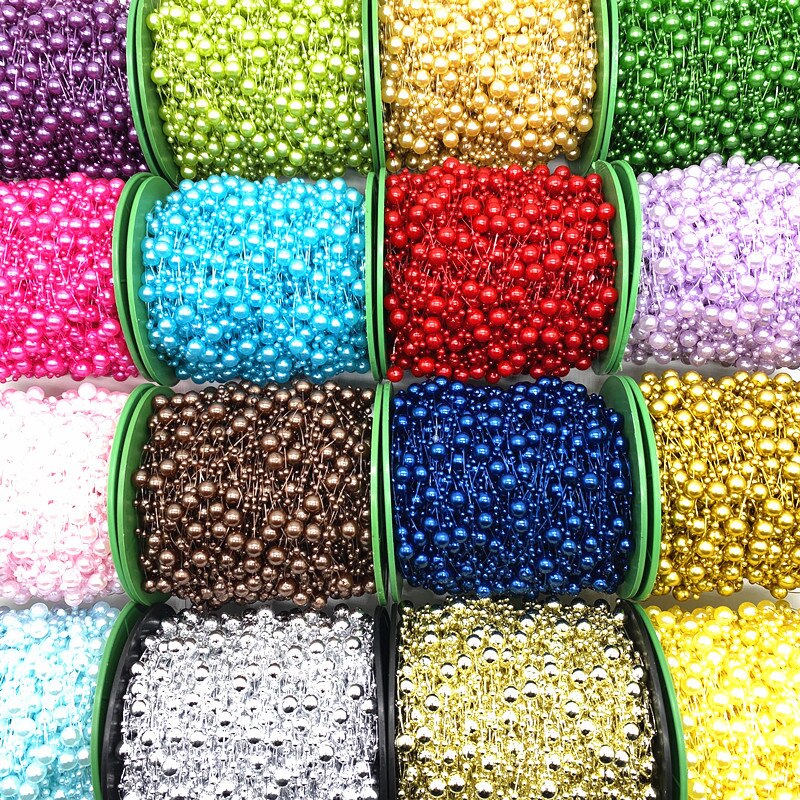 5Meter 3 + 8mm Angelschnur Künstliche Perlen Blume Perlen Kette Girlande Blumen Hochzeit Party Dekoration Diy Zubehör