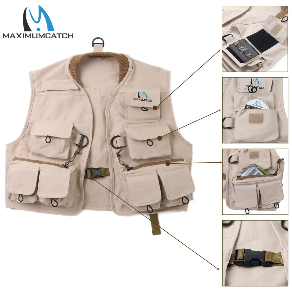 Maximumcatch Fly Fishing Vest Fly Vest Hykids Youth Children Jacket Multi Pocket For Kids Youth Size S/M/L