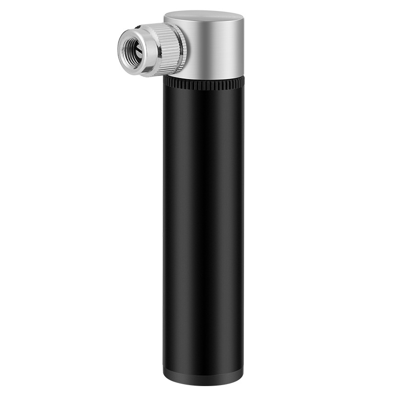 Bærbar hånd mini sykkel pumpe dekk luft inflator schrader presta ventil ball nålslange mtb sykkel tilbehør bærbar sykkel pumpe: Svart