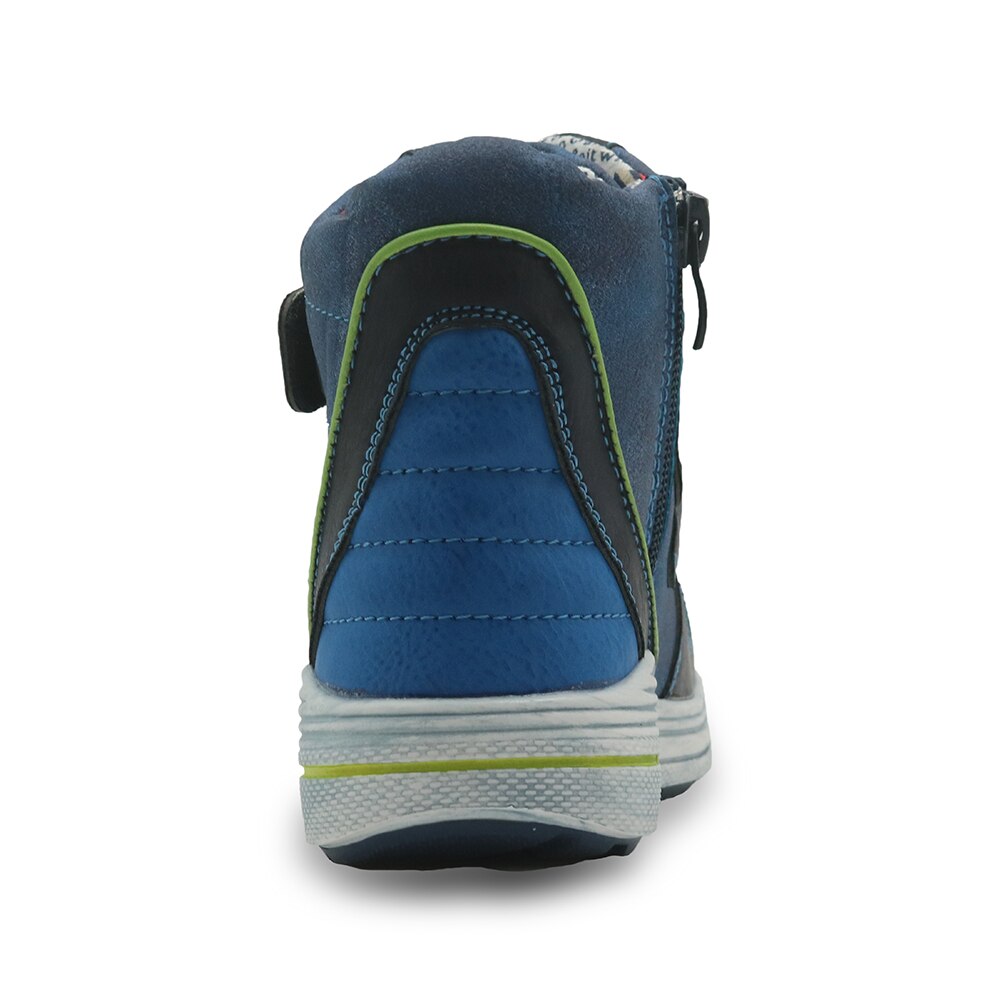 Apakowa Herfst Lente Laarzen Kinderen Schoenen Pu Leer Jongens Schoenen Stevige Enkellaars Met Rits Peuter Kids Sport Jongen schoenen