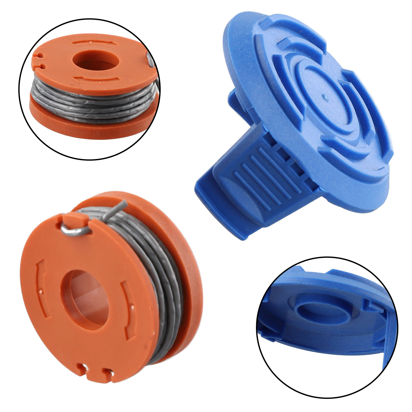 1X For MacAllister MGTP18Li Grass Trimmer Spool Line Spool Cover Cap Spring Garden Power Tool Strimmer Parts
