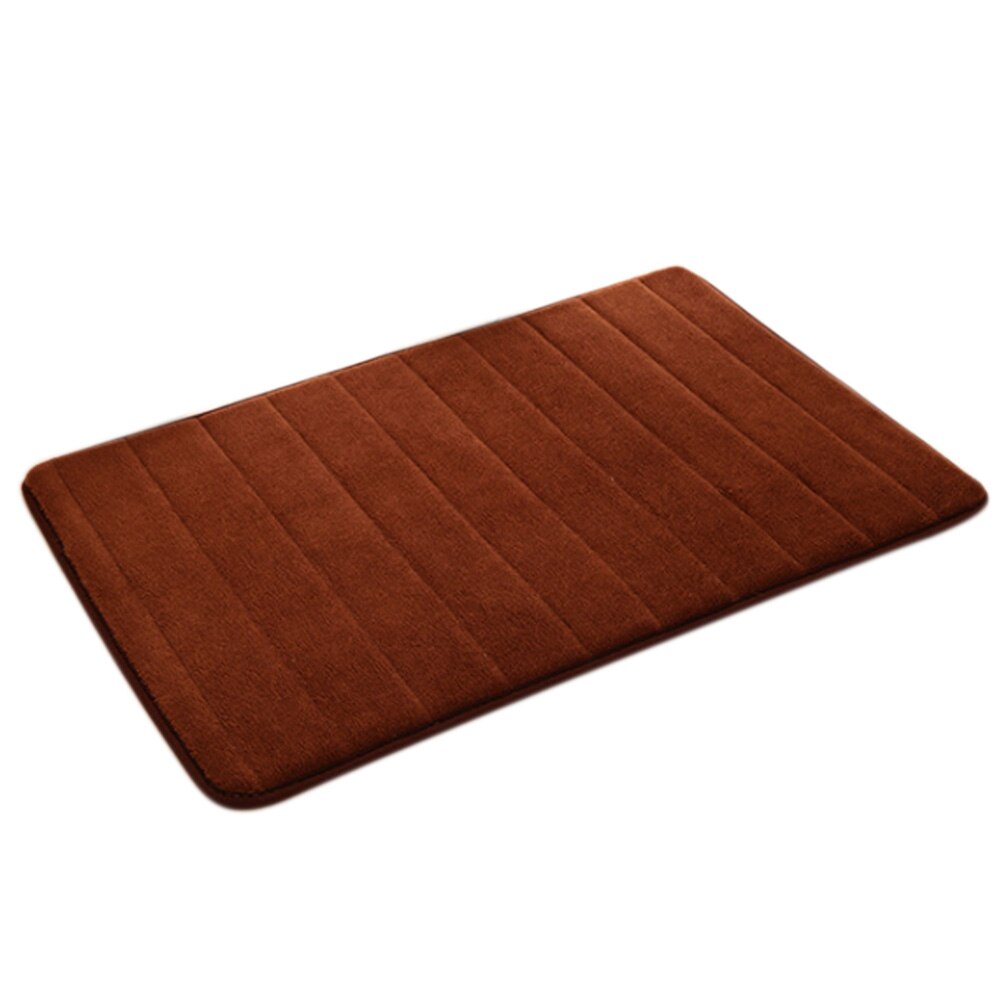 Tapis de bain en mousse à mémoire | Tapis de sol épais, doux et fort, absorbant et antidérapant, pour salle de bains, JAN88: Coffee  50cmx80cm