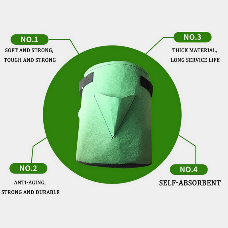 Plantation sac de culture sac de plantation avec poignée jardin extérieur plante sac de culture, sac Vertical pour fraises herbes et fleurs réutilisable