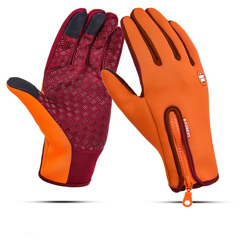 Unisex waterdichte winter warme heren ski snowboard motorrijden touchscreen sneeuw vrijetijdshandschoenen: Sg020or / Xl