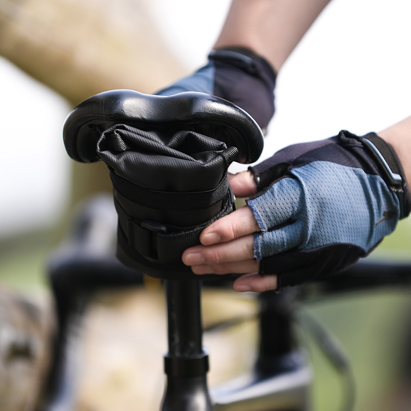 Bolsa de herramientas para bicicleta, bolsa para SILLÍN de bicicleta de montaña, bolsa para marco de tubo superior delantero, bolsa para SILLÍN, paquete de Burrito, accesorios traseros negros para ciclismo